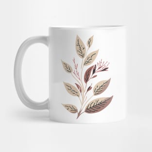 botanical sketch of leaves Mug